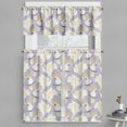 thumbnail image 1 of Ambesonne Tropical Valance & Curtain, Cockatoo Parrots Birds Art, 55"x36", Purple Grey Pale Yellow, 1 of 7