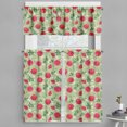 thumbnail image 1 of Ambesonne Tropical Valance & Curtain, Pomegranates Flowers Leaf, 55"x30", Dark Coral and Reseda Green, 1 of 1