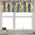 thumbnail image 1 of Ambesonne Tropical Valance Pack of 2, Doodle Jungle Palm Leaves, 54"X18", Multicolor, 1 of 5