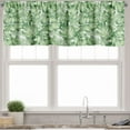thumbnail image 1 of Ambesonne Tropical Valance Pack of 2, Exotic Ornamental Palm, 42"X12", Green Pale Green, 1 of 3