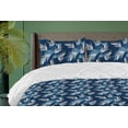 thumbnail image 1 of Ambesonne Tropical Vibes Down Alternative Quilt Comforter, Boho Exotic Jungle, Twin, White Dark Lavender, 1 of 1