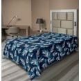 thumbnail image 1 of Ambesonne Tropical Vibes Flat Bedding Sheet Soft Top Sheet, Boho Exotic Jungle, Twin, White Dark Lavender, 1 of 1