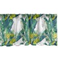 thumbnail image 1 of Ambesonne Tropical Window Valance, Banana Tree Exotic Fruits, 54" X 18", Yellow Pale Petrol Blue, 1 of 1