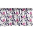 thumbnail image 1 of Ambesonne Tropical Window Valance, Coconut Royal Fern Chinese Evergreens Plumeria Jungle Plants, Curtain Valance for Kitchen Bedroom Decor with Rod Pocket, 54" X 12", Hot Pink Indigo, 1 of 3