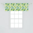 thumbnail image 1 of Ambesonne Tropical Window Valance, Exotic Flowers Hibiscus and Plumeria Banana Leaves Pattern, Curtain Valance for Kitchen Bedroom Decor with Rod Pocket, 54" X 18", Pale Green Dark Teal, 1 of 2