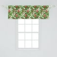 thumbnail image 1 of Ambesonne Tropical Window Valance, Exotic Hawaii Foliage Inspired Drawing with Tropic Flowers and Leaves, Curtain Valance for Kitchen Bedroom Decor with Rod Pocket, 54" X 18", Multicolor, 1 of 3