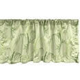 thumbnail image 1 of Ambesonne Tropical Window Valance, Exotic Minimal Tree Leaves, 42" x 12", Pastel Green, 1 of 3