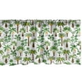 thumbnail image 1 of Ambesonne Tropical Window Valance, Exotic Plants and Trees, 54" X 12", White Jade Green, 1 of 3