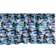 thumbnail image 1 of Ambesonne Tropical Window Valance, Hawaiian Aloha Concept, 42" x 12", Blue Black Pink, 1 of 3