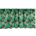 thumbnail image 1 of Ambesonne Tropical Window Valance, Juicy Watermelon Slices, 54" X 18", Dark Coral Sea Green, 1 of 3