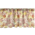 thumbnail image 1 of Ambesonne Tropical Window Valance, Monstera Leaf Pineapple, 54" X 12", Dried Rose Mustard, 1 of 3