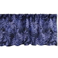 thumbnail image 1 of Ambesonne Tropical Window Valance, Night Jungle Panther Eyes, 54" X 18", Blue Violet Indigo, 1 of 2