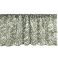 thumbnail image 1 of Ambesonne Tropical Window Valance, Palm Leaves Digital Art, 54" X 12", Sage Green and White, 1 of 3