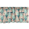 thumbnail image 1 of Ambesonne Tropical Window Valance, Pastel Contemporary Palms, 42" x 12", Pale Pink and Petrol Blue, 1 of 3
