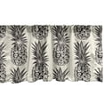 thumbnail image 1 of Ambesonne Tropical Window Valance, Pineapples Summer Vibe, 42" x 18", Coconut and Charcoal Grey, 1 of 3