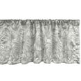 thumbnail image 1 of Ambesonne Tropical Window Valance, Rainforest Giant Leaves, 54" X 18", Grey Dust, 1 of 3