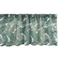 thumbnail image 1 of Ambesonne Tropical Window Valance, Retro Jungle Leaves Art, 54" X 12", Grey Teal Almond Green, 1 of 3
