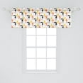 thumbnail image 1 of Ambesonne Tropical Window Valance, Toucan Birds Pattern 3 Color Silhouettes Exotic Jungle Animals, Curtain Valance for Kitchen Bedroom Decor with Rod Pocket, 54" X 18", Orange Yellow Black, 1 of 2