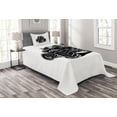 thumbnail image 1 of Ambesonne Truck Quilted Bedspread Set 2 Pcs, Modified Monster Pickup, Twin Size, Black White, 1 of 3
