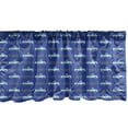 thumbnail image 1 of Ambesonne Truck Valance Pack of 2, Rural Fence Vehicle Pattern, 42"X18", Violet Blue, 1 of 3