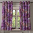 thumbnail image 1 of Ambesonne Tulips Grommet Curtain, Gothic Grunge Flowers Print, 50"x63", Pale Fuchsia Burnt Sienna, 1 of 1