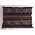 thumbnail image 1 of Ambesonne Turkish Pattern Pillow Sham, Damask Border, 36" X 20", Sand Brown Indigo, 1 of 2