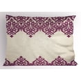 thumbnail image 1 of Ambesonne Turkish Pattern Pillow Sham, Rococo Spiral, 26" X 20", Fuchsia Beige, 1 of 2