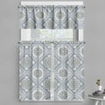 thumbnail image 1 of Ambesonne Turkish Pattern Valance & Curtain, Boho Neutral Swirls, 55"x24", Pale Mauve White Grey, 1 of 6