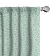 thumbnail image 1 of Ambesonne Turquoise 4-Panel Curtains, Monochrome Space, 56"x84", Mint White Cream, 1 of 4