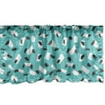 thumbnail image 1 of Ambesonne Turquoise Blue Window Valance, Quirky Brushstrokes, 54" X 18", Turquoise Dark Grey, 1 of 5