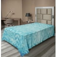 thumbnail image 1 of Ambesonne Turquoise Flat Sheet, Geomeric Chevron Art, Twin Size, Turquoise, 1 of 1