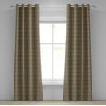 thumbnail image 1 of Ambesonne Turquoise Grommet Curtain, Indigenous, 50" x 72", Turquoise and Orange, 1 of 6