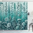 thumbnail image 1 of Ambesonne Turquoise Shower Curtain, Botany Thisle Floral Art, 69"Wx84"L, Pale Teal Seafoam, 1 of 4