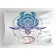 thumbnail image 1 of Ambesonne Turtle Pillow Sham, Geometry Animal, 26" X 20", Multicolor, 1 of 2