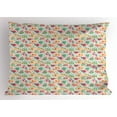 thumbnail image 1 of Ambesonne Turtle Pillow Sham, Pre- Theme Turtles, 26" X 20", Multicolor, 1 of 2