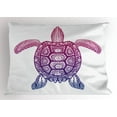 thumbnail image 1 of Ambesonne Turtle Pillow Sham, Totem Animal, 26" X 20", Multicolor, 1 of 2