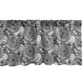 thumbnail image 1 of Ambesonne Turtle Window Valance, Detailed Mandala Sign, 54" X 18", Blue Grey White, 1 of 3