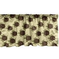 thumbnail image 1 of Ambesonne Turtle Window Valance, Swimming Animal Shells, 54" X 18", Olive Green Chocolate, 1 of 3