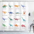 thumbnail image 1 of Ambesonne Tyrannosaurus Shower Curtain, Jurassic Fossil Dinos, 69"Wx70"L, Multicolor, 1 of 3