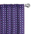 thumbnail image 1 of Ambesonne USA Curtains, Federal Holiday Design, Pair of 28"x95", Dark Blue Red White, 1 of 5
