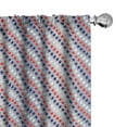 thumbnail image 1 of Ambesonne USA Curtains, Patriotic Western Salute, Pair of 28"x95", Grey Indigo Red, 1 of 5