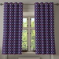 thumbnail image 1 of Ambesonne USA Grommet Curtain, Vintage Patriotic Colors, 50" x 63", Dark Blue Cream Red, 1 of 6