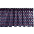 thumbnail image 1 of Ambesonne USA Window Valance, Vintage Patriotic Colors, 54" X 12", Dark Blue Cream Red, 1 of 5