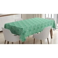 thumbnail image 1 of Ambesonne Umbrella Tablecloth Rectangular Table Cover, Wet Weather in Green, 60"x90", Pale Green Sea Green, 1 of 4