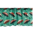 thumbnail image 1 of Ambesonne Umbrella Window Valance, Rainy Pop Art Polka Dots, 42" x 18", Almond Green Multicolor, 1 of 3