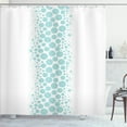 thumbnail image 1 of Ambesonne Under the Sea Shower Curtain, Circle Bubbles, 69"Wx75"L, Sky Blue and White, 1 of 5