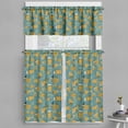 thumbnail image 1 of Ambesonne Under the Sea Valance & Curtain, Snail Cartoon, 55"x30", Petrol Blue Pale Brown, 1 of 1