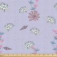 thumbnail image 1 of Ambesonne Underwater Fabric by the Yard Upholstery, Fish Coral Seashell Art, 10 Yards, Pastel Purple and Grey Pink, 1 of 5