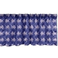 thumbnail image 1 of Ambesonne Underwater Window Valance, Funny Goldfishes Swimming in the Sea Bubbles Childish Marine Life Cartoon, Curtain Valance for Kitchen Bedroom Decor with Rod Pocket, 54" X 12", Purple and Mauve, 1 of 3