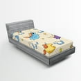 thumbnail image 1 of Ambesonne Unicorn Fitted Sheet, Pastel Flying Pony Art, Twin XL Size, Multicolor, 1 of 2